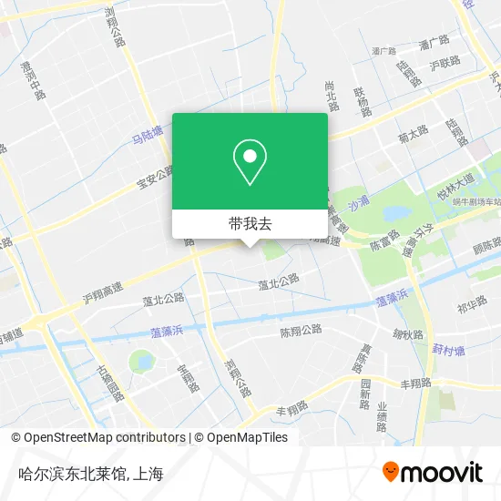 哈尔滨东北莱馆地图