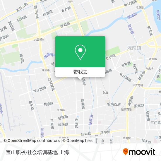 宝山职校-社会培训基地地图