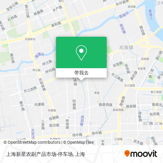 上海新星农副产品市场-停车场地图