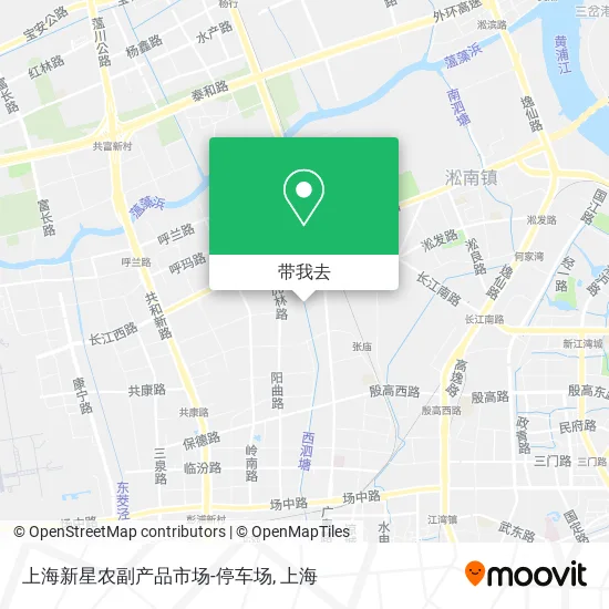 上海新星农副产品市场-停车场地图