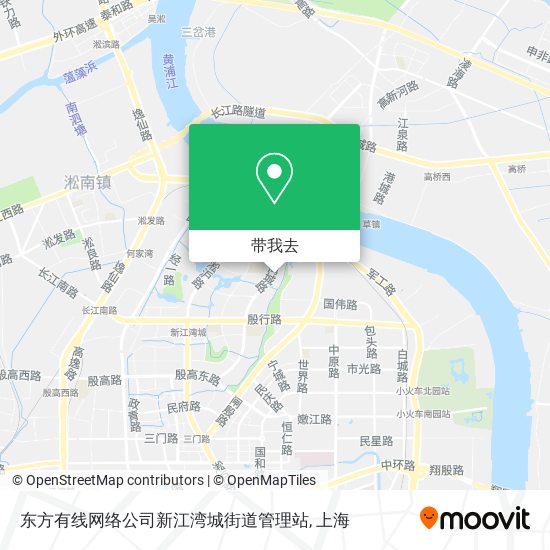 东方有线网络公司新江湾城街道管理站地图