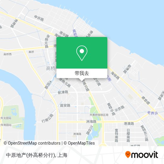 中原地产(外高桥分行)地图