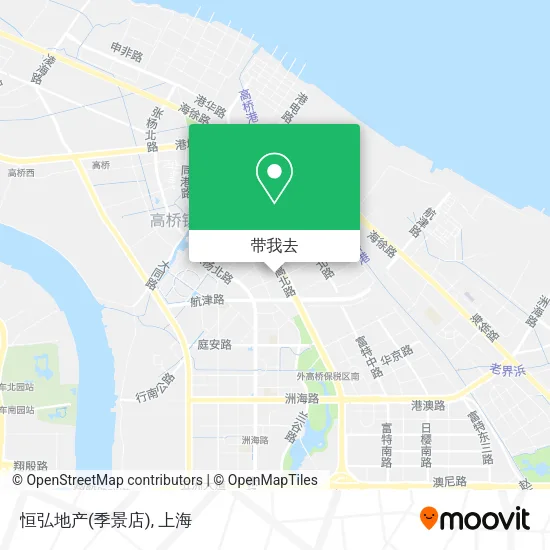 恒弘地产(季景店)地图