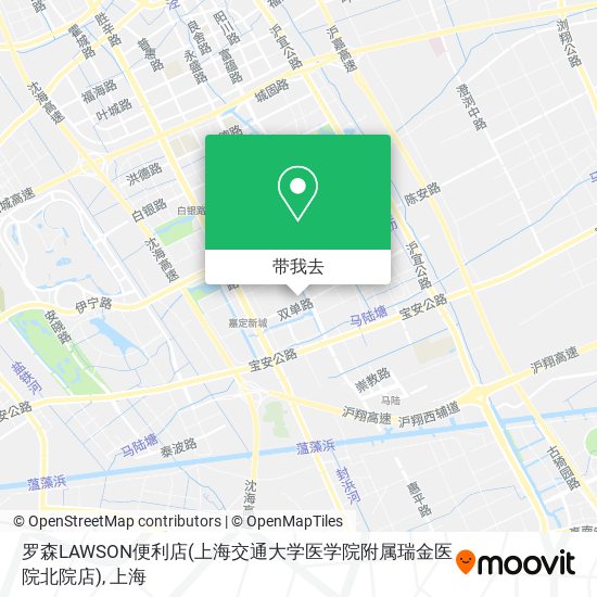 罗森LAWSON便利店(上海交通大学医学院附属瑞金医院北院店)地图