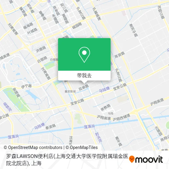 罗森LAWSON便利店(上海交通大学医学院附属瑞金医院北院店)地图
