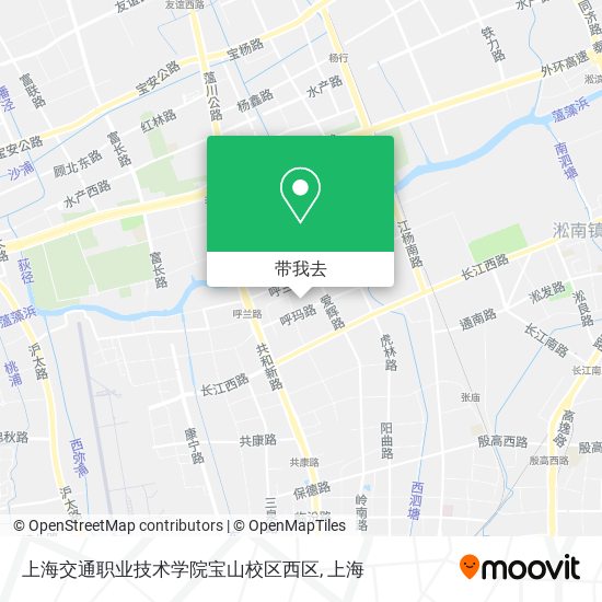 上海交通职业技术学院宝山校区西区地图