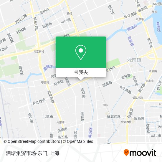 泗塘集贸市场-东门地图