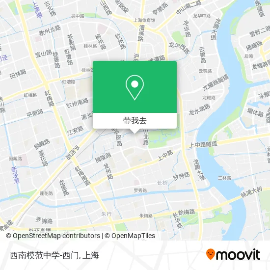 西南模范中学-西门地图