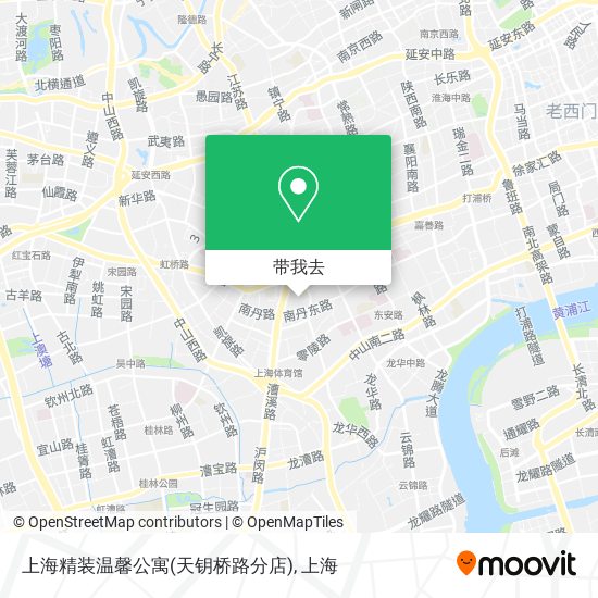 上海精装温馨公寓(天钥桥路分店)地图