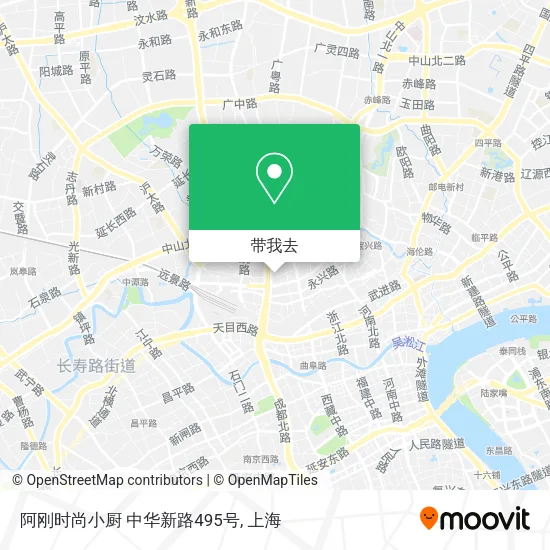 阿刚时尚小厨 中华新路495号地图