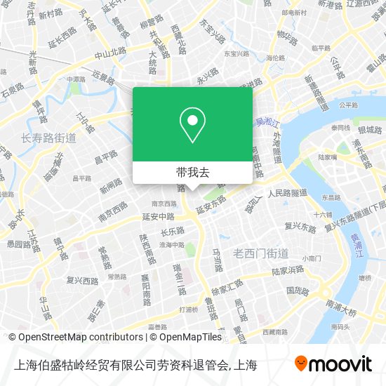 上海伯盛牯岭经贸有限公司劳资科退管会地图