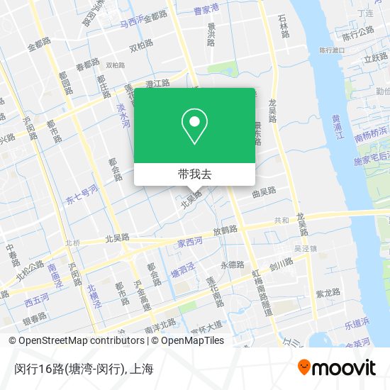 闵行16路(塘湾-闵行)地图