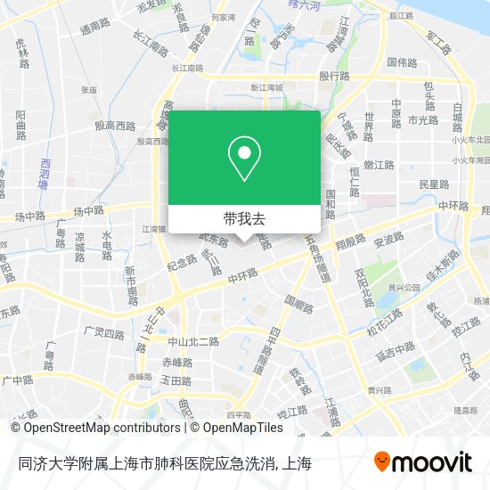 同济大学附属上海市肺科医院应急洗消地图