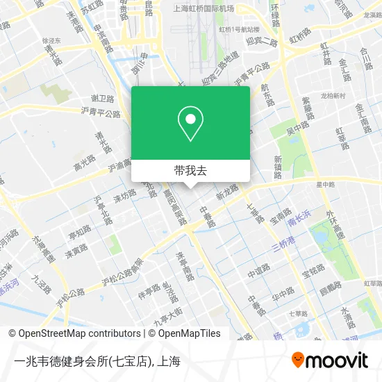 一兆韦德健身会所(七宝店)地图