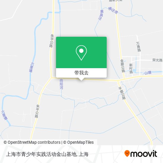 上海市青少年实践活动金山基地地图