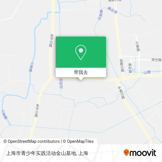 上海市青少年实践活动金山基地地图