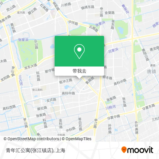 青年汇公寓(张江镇店)地图