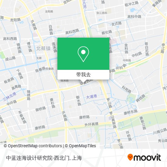 中蓝连海设计研究院-西北门地图
