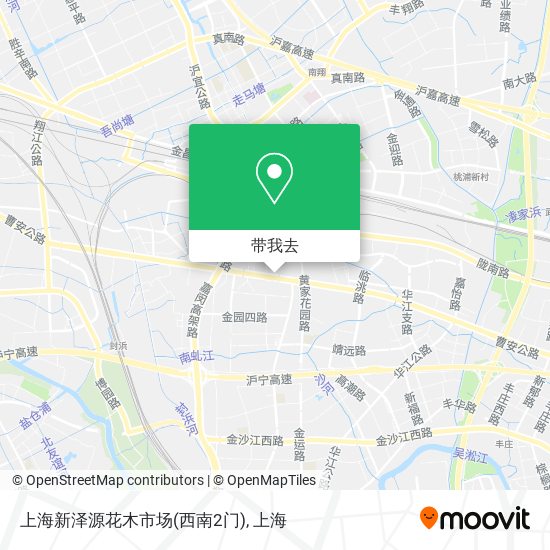 上海新泽源花木市场(西南2门)地图