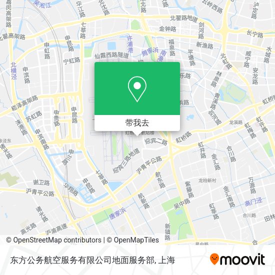 东方公务航空服务有限公司地面服务部地图