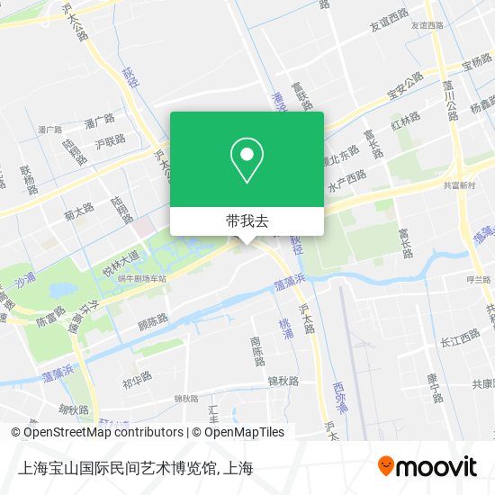 上海宝山国际民间艺术博览馆地图
