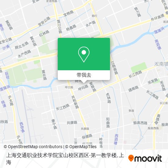 上海交通职业技术学院宝山校区西区-第一教学楼地图