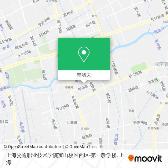 上海交通职业技术学院宝山校区西区-第一教学楼地图