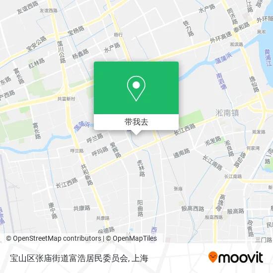 宝山区张庙街道富浩居民委员会地图