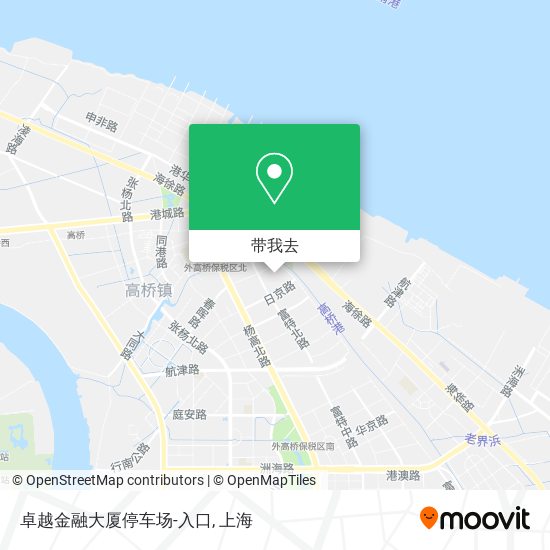 卓越金融大厦停车场-入口地图