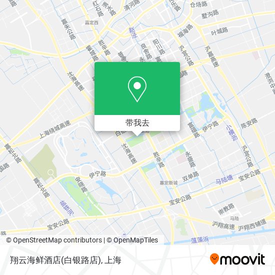 翔云海鲜酒店(白银路店)地图