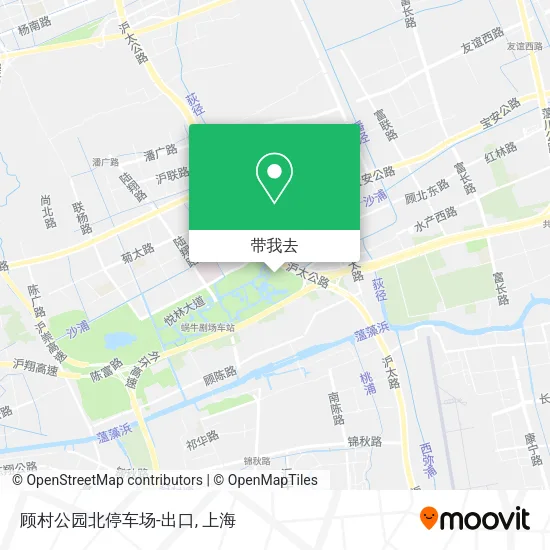 顾村公园北停车场-出口地图