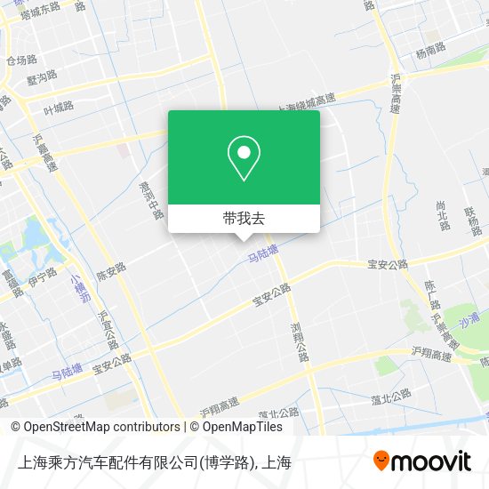 上海乘方汽车配件有限公司(博学路)地图
