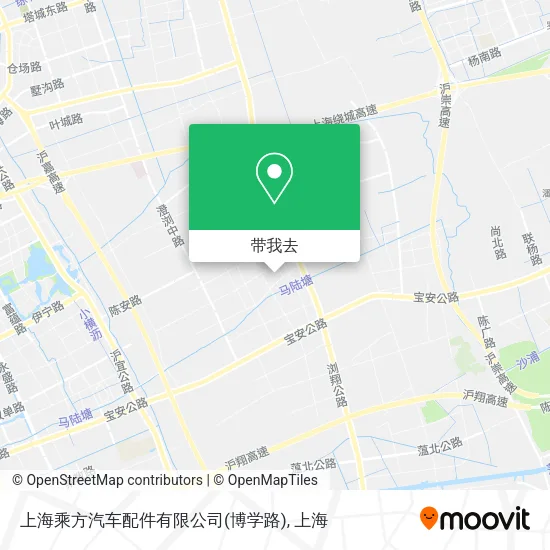 上海乘方汽车配件有限公司(博学路)地图