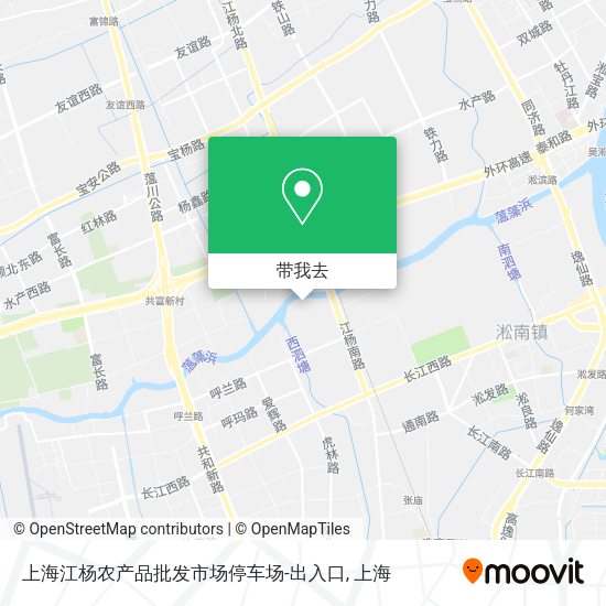 上海江杨农产品批发市场停车场-出入口地图