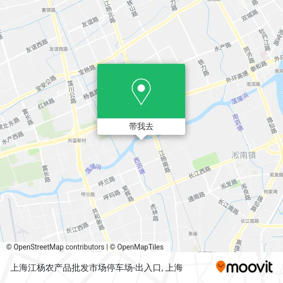 上海江杨农产品批发市场停车场-出入口地图