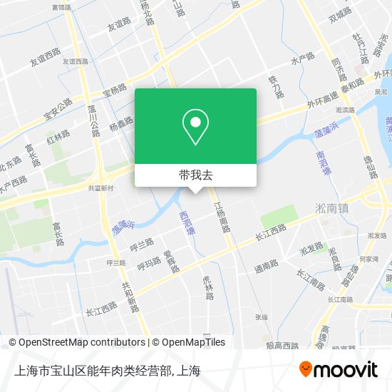 上海市宝山区能年肉类经营部地图