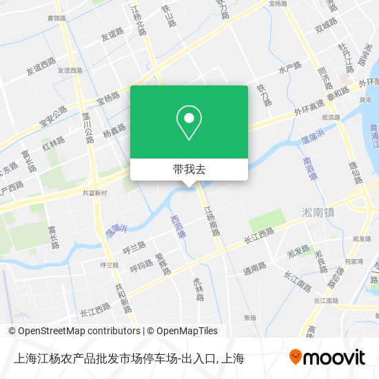 上海江杨农产品批发市场停车场-出入口地图