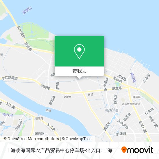 上海凌海国际农产品贸易中心停车场-出入口地图