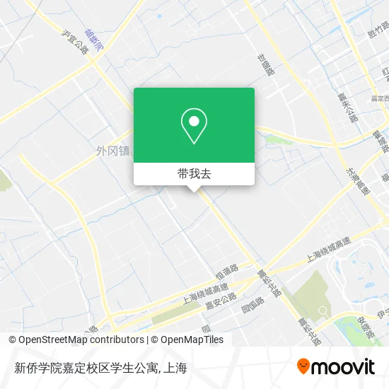 新侨学院嘉定校区学生公寓地图
