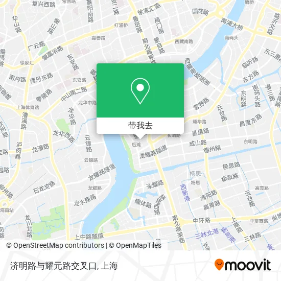 济明路与耀元路交叉口地图