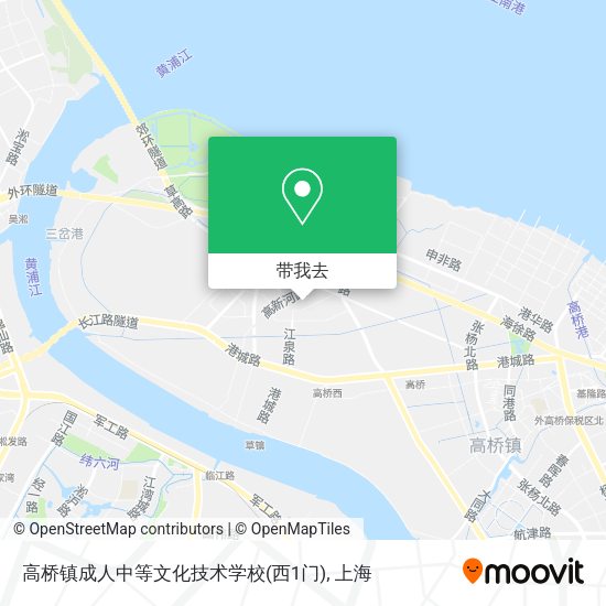 高桥镇成人中等文化技术学校(西1门)地图