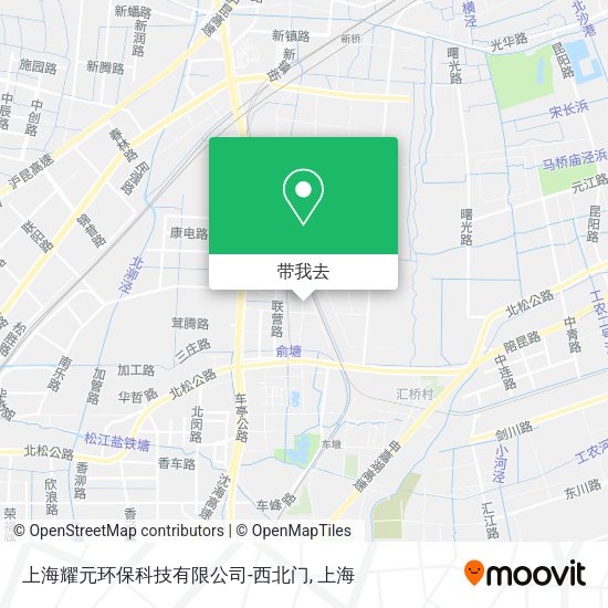 上海耀元环保科技有限公司-西北门地图