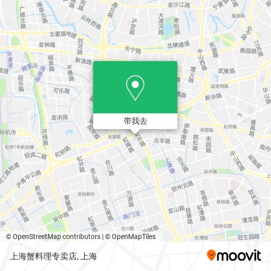 上海蟹料理专卖店地图