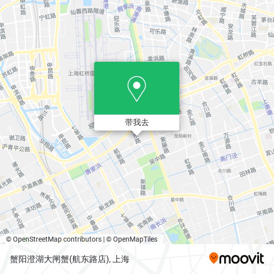 蟹阳澄湖大闸蟹(航东路店)地图