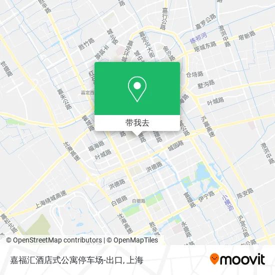 嘉福汇酒店式公寓停车场-出口地图