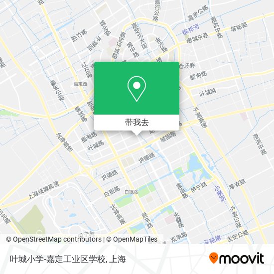 叶城小学-嘉定工业区学校地图