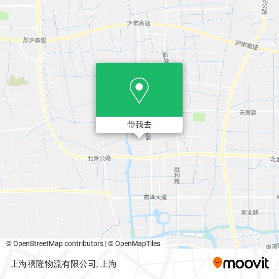 上海禧隆物流有限公司地图