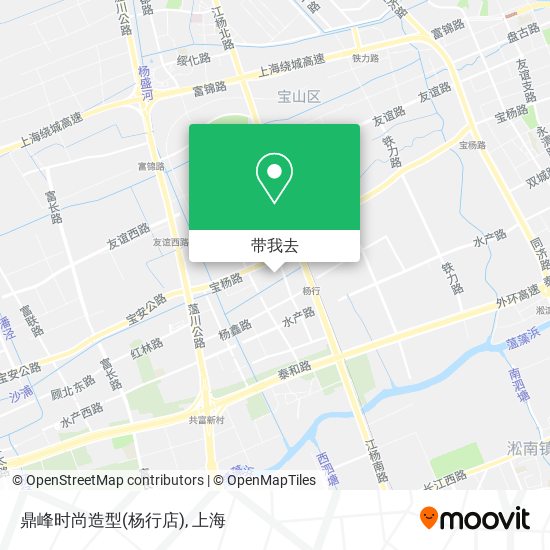 鼎峰时尚造型(杨行店)地图