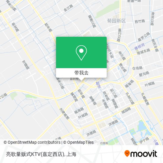 亮歌量贩式KTV(嘉定西店)地图