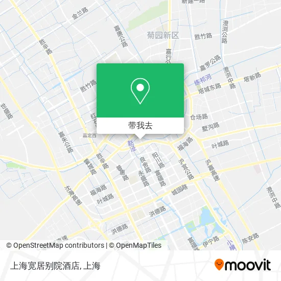 上海宽居别院酒店地图